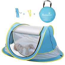 Load image into Gallery viewer, SUNBA YOUTH Baby Tent, Portable Baby Travel Bed, UPF 50+ Sun Shelters for Infant, Pop Up Beach Tent, Baby Travel Crib with Mosquito Net, Sun Shade