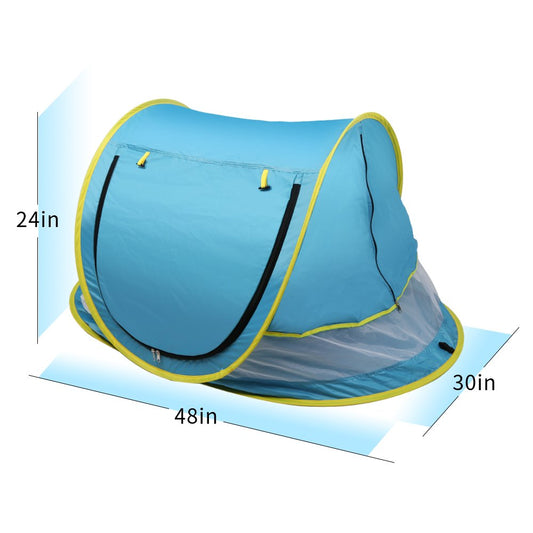SUNBA YOUTH Baby Tent, Portable Baby Travel Bed, UPF 50+ Sun Shelters for Infant, Pop Up Beach Tent, Baby Travel Crib with Mosquito Net, Sun Shade