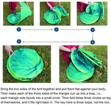 Load image into Gallery viewer, Beach Tent, Sunba Youth Beach Shade, Anti UV Instant Portable Tent Sun Shelter, Pop Up Baby Beach Tent, for 2-3 Person