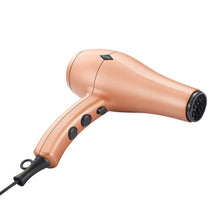 Load image into Gallery viewer, Negative Ions Ceramic Hair Dryer with Diffuser Attachment Ionic Blow Dryer Quick Drying,1875 Watt 2 Speed / 3 Heat Settings,Cool Shot Button,Lightweight,Champagne Gold