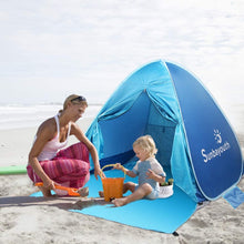 Load image into Gallery viewer, Beach Tent, Sunba Youth Beach Shade, Anti UV Instant Portable Tent Sun Shelter, Pop Up Baby Beach Tent, for 2-3 Person