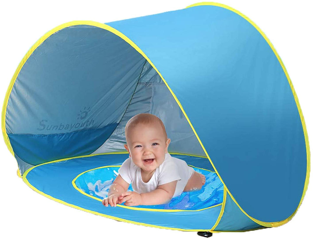 Sunba Youth Baby Beach Tent, Baby Pool Tent, UV Protection Infant Sun Shelters Beach Shade Tent, Pop Up Baby Tent for Beach