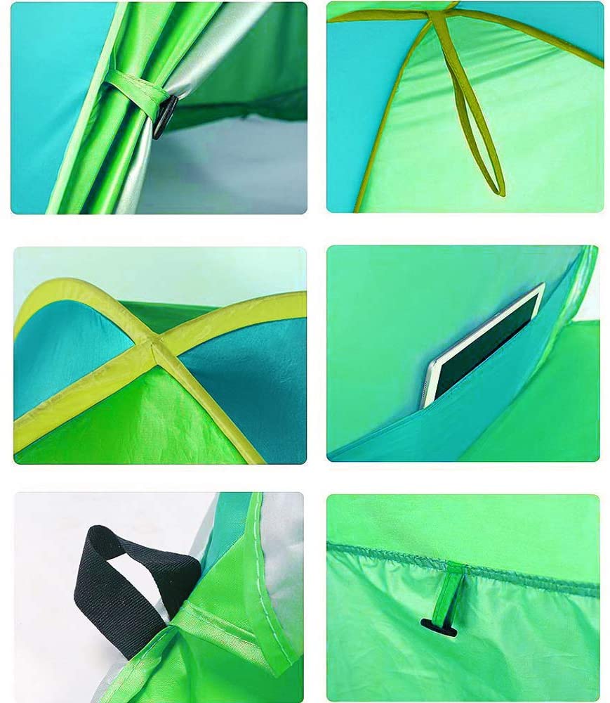 Beach Tent, Sunba Youth Beach Shade, Anti UV Instant Portable Tent Sun Shelter, Pop Up Baby Beach Tent, for 2-3 Person